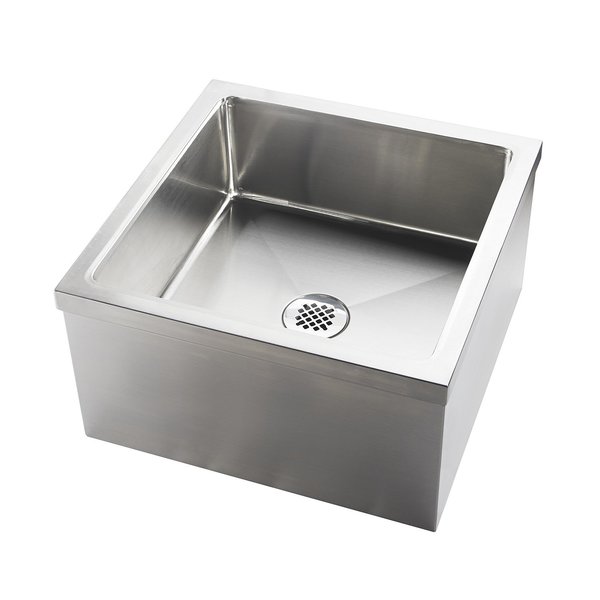 Amgood Stainless Steel Floor Mop Sink 19in x 22in  x 12in 304 Stainless Steel SINK MS-192212